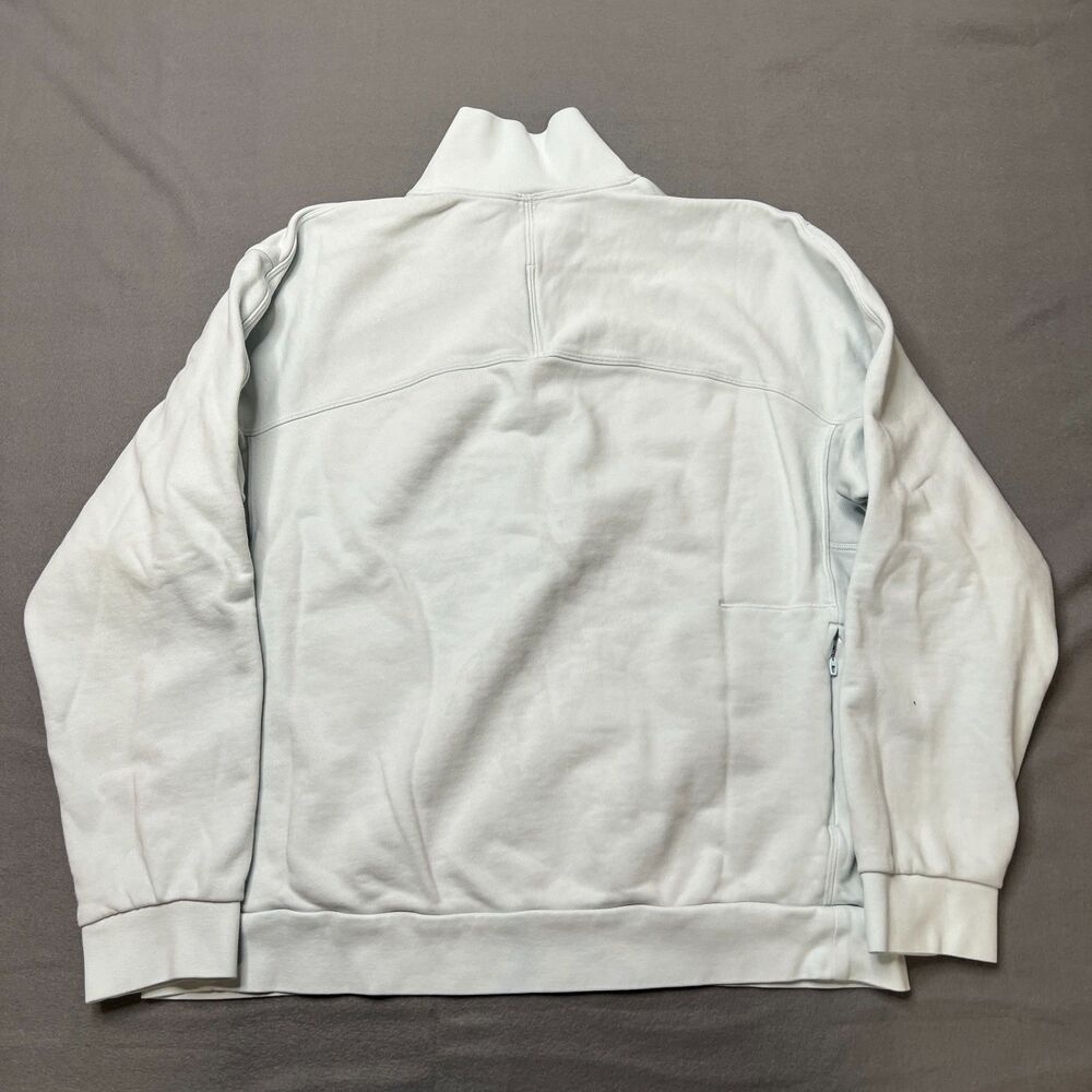 Lululemon French Terry Sweatshirt Men's Large Blue Long Sleeve Half Zip Pullover - Picture 2 of 15